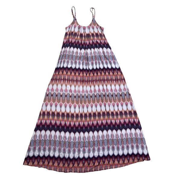 Nicole Miller New York Women Size XS Maxi Dress Flowy Watercolor Boho Dress NWT - Picture 3 of 9